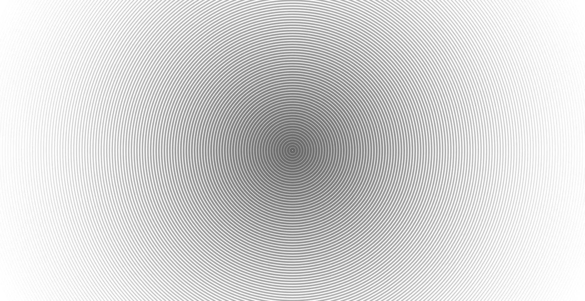 círculo concéntrico onda de sonido patrón de línea abstracta vector