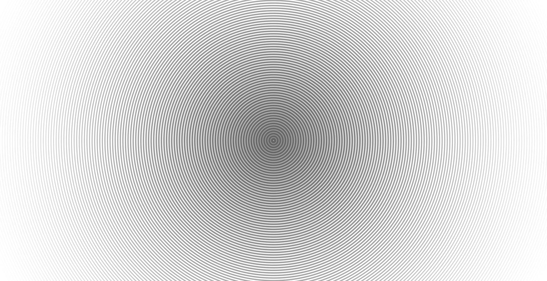 Concentric circle sound wave abstract line pattern vector