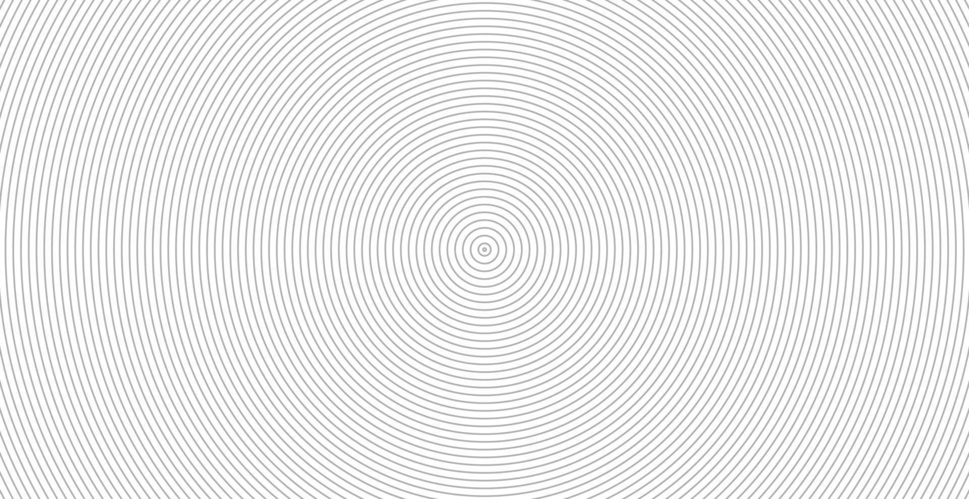 Concentric circle sound wave abstract line pattern vector