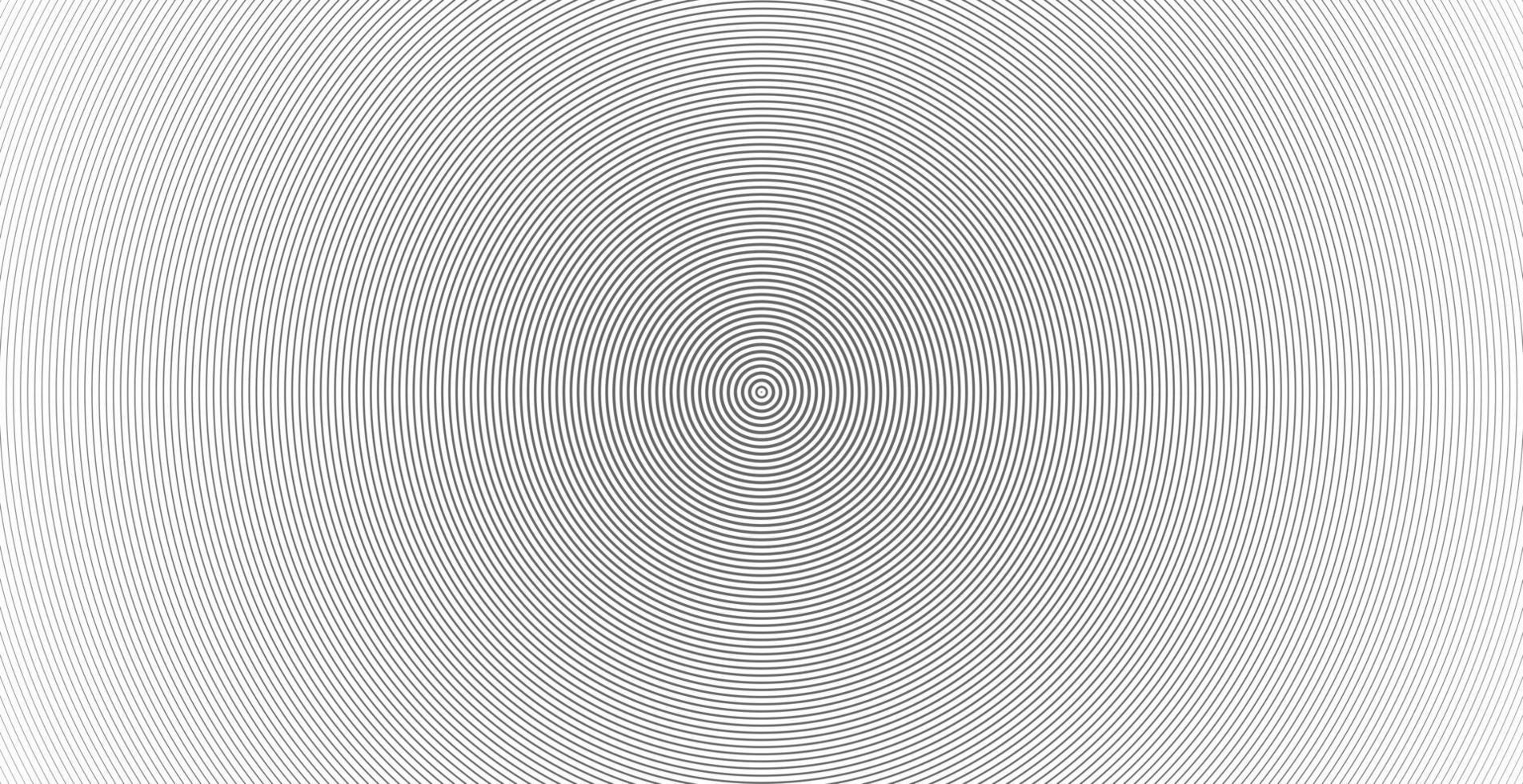 Concentric circle sound wave abstract line pattern vector