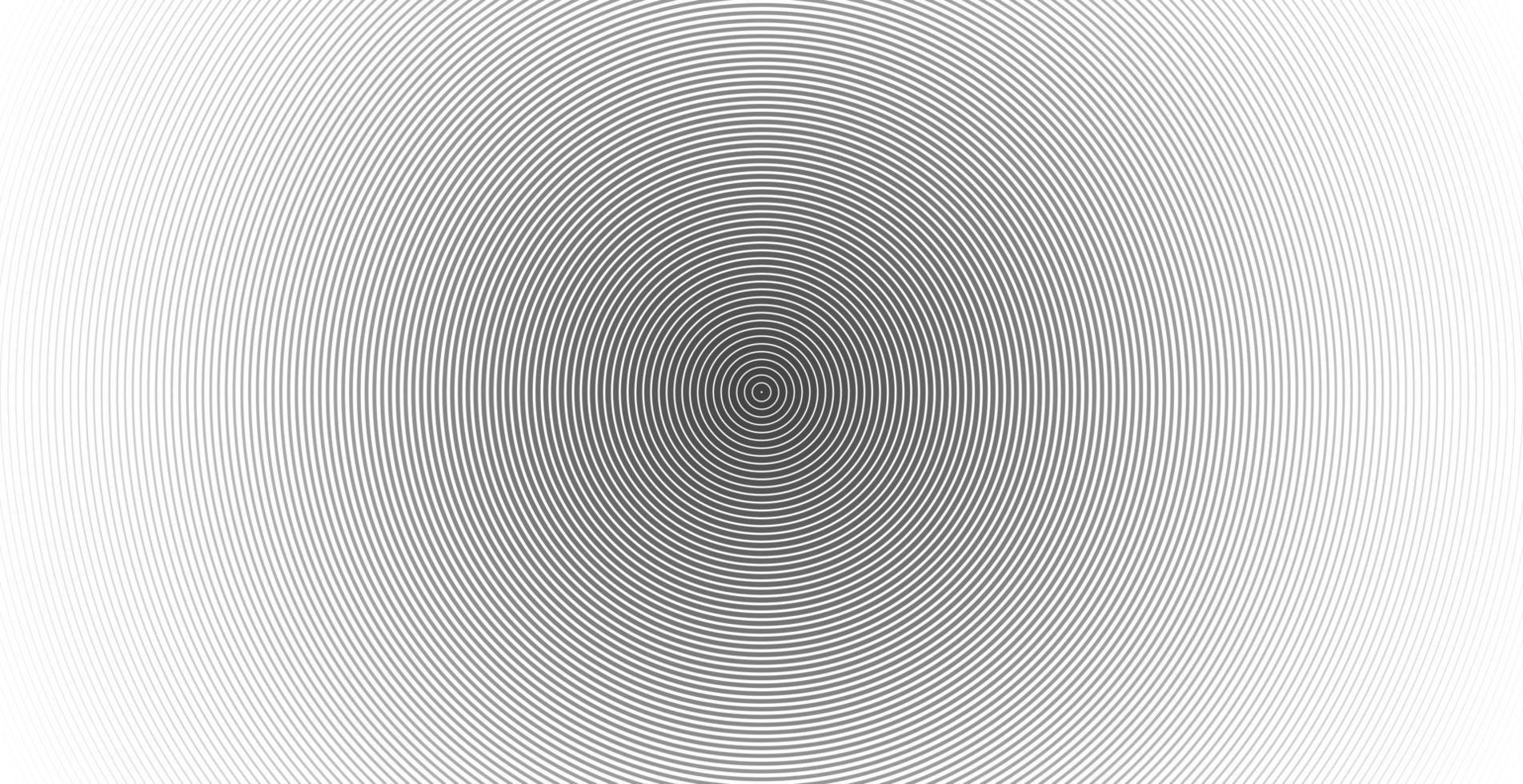 Concentric circle sound wave abstract line pattern vector