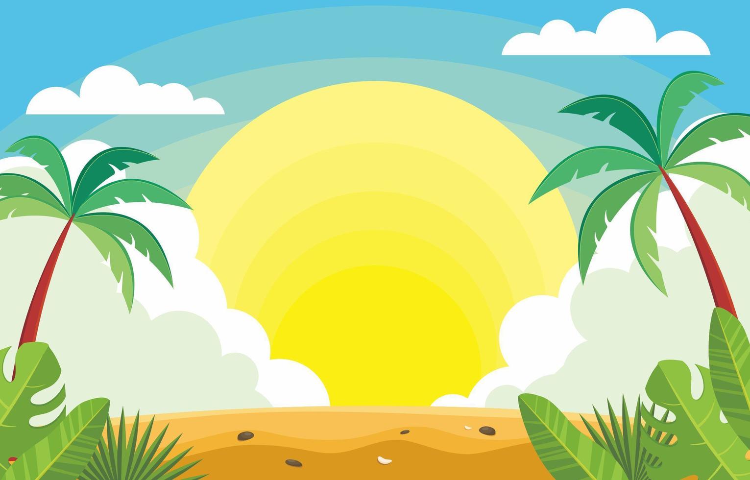 Summer Season Background Concept vector