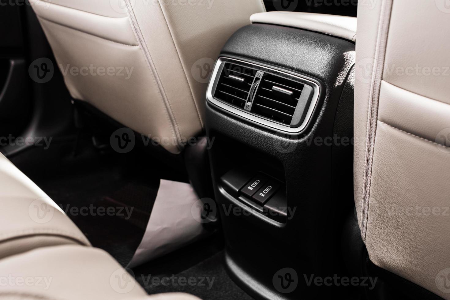 Details of stylish car interior photo
