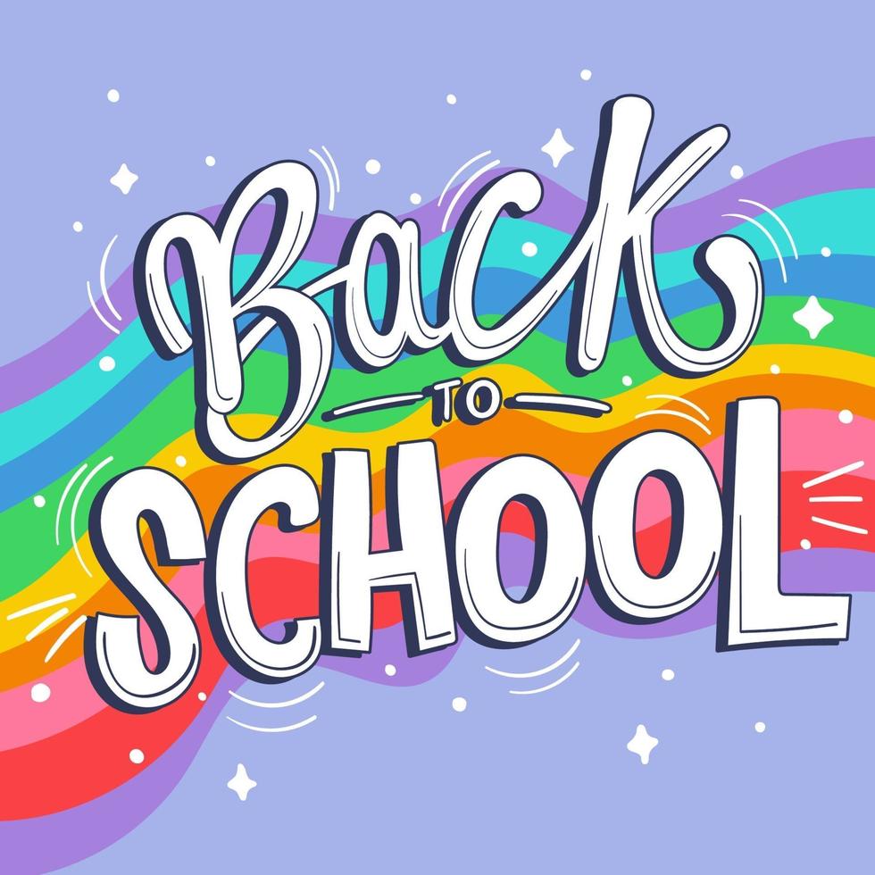 Back to school banner illustration vector