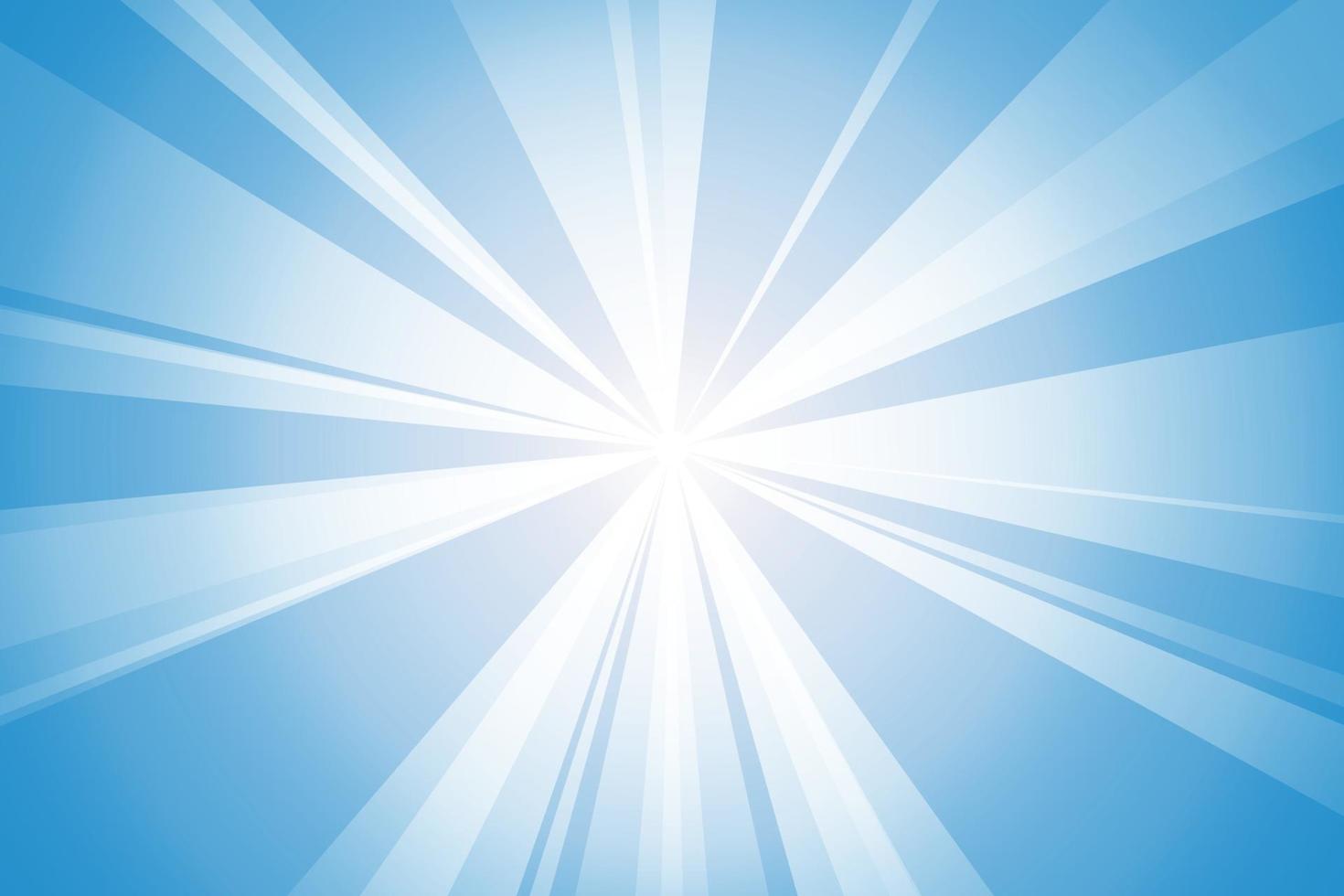 Bright ray abstract and light blue background vector