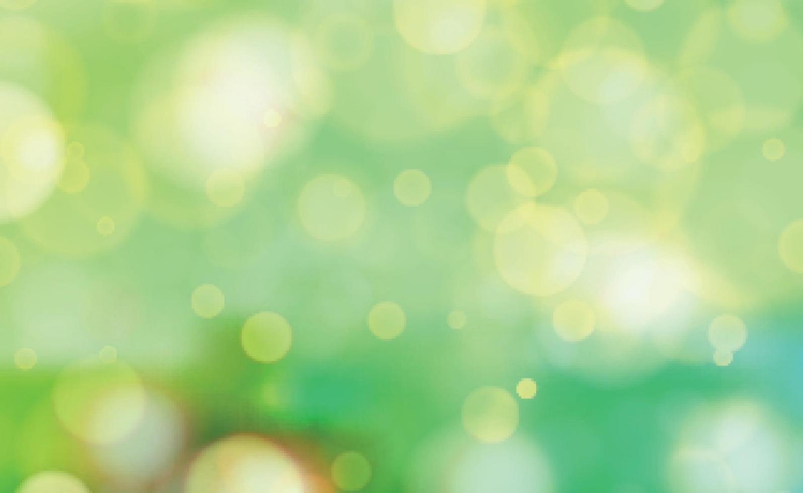 Multicolored blurry bokeh on a yellow background vector