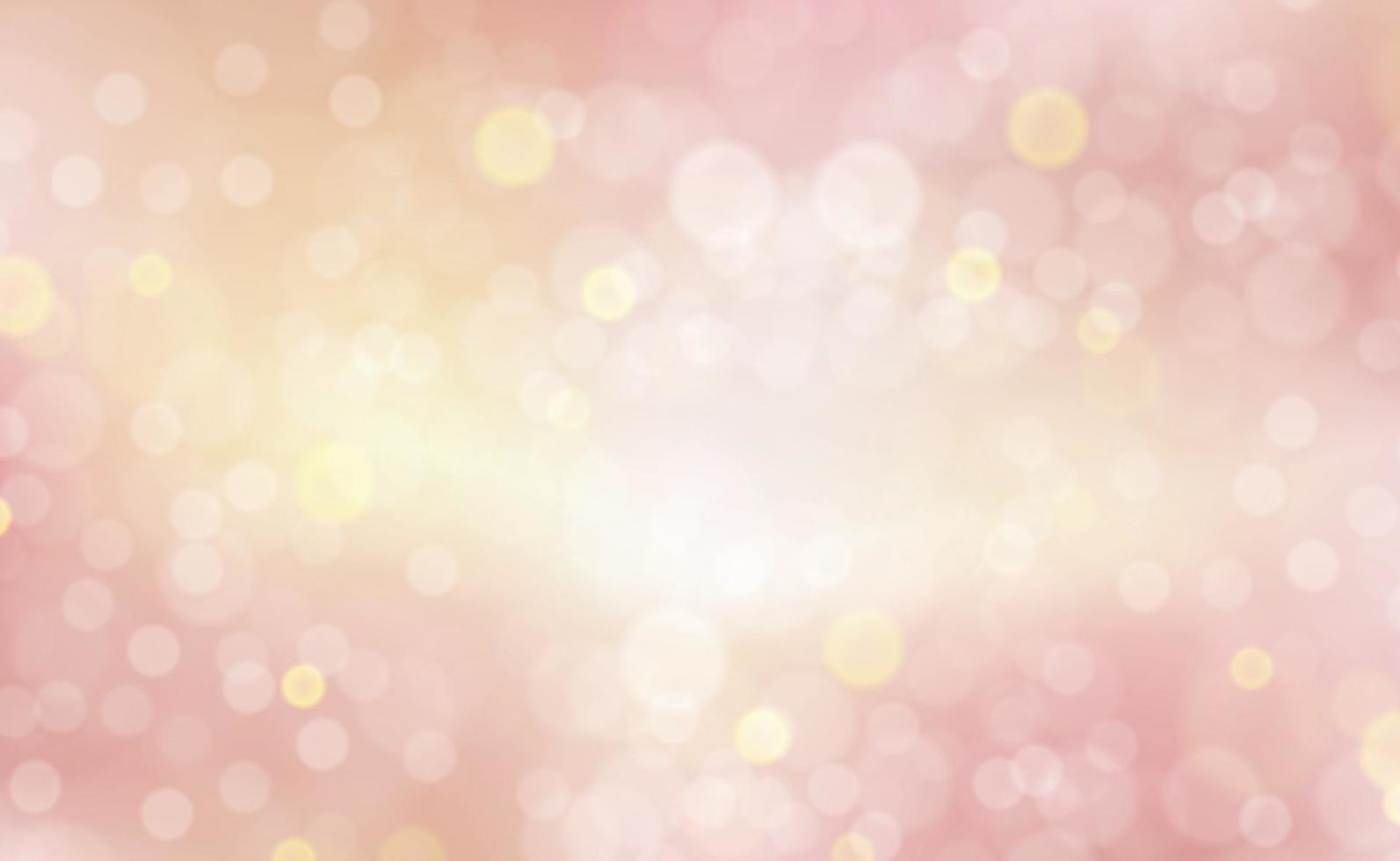 Multicolored blurry bokeh on a red background vector
