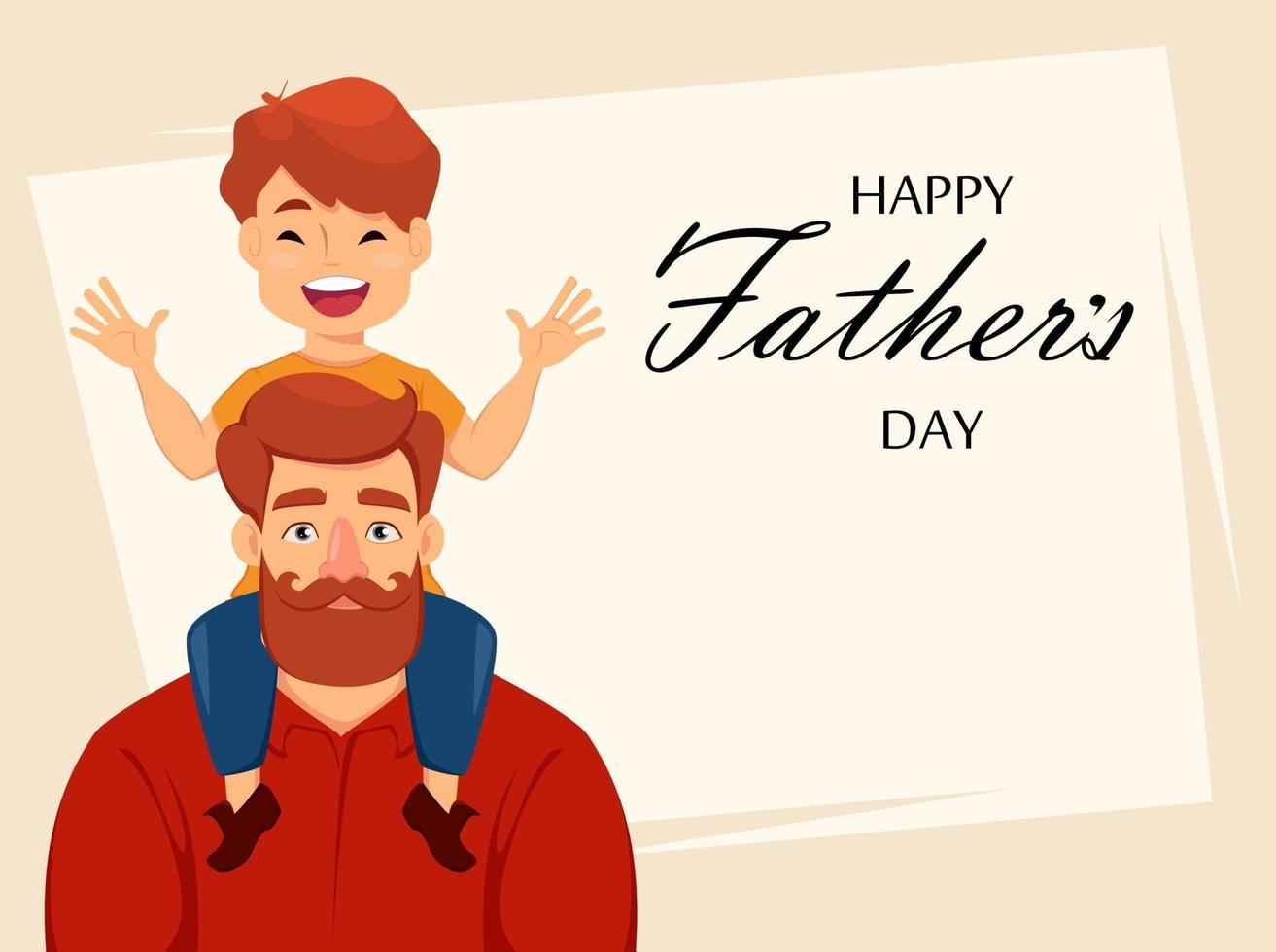 feliz dia del padre vector