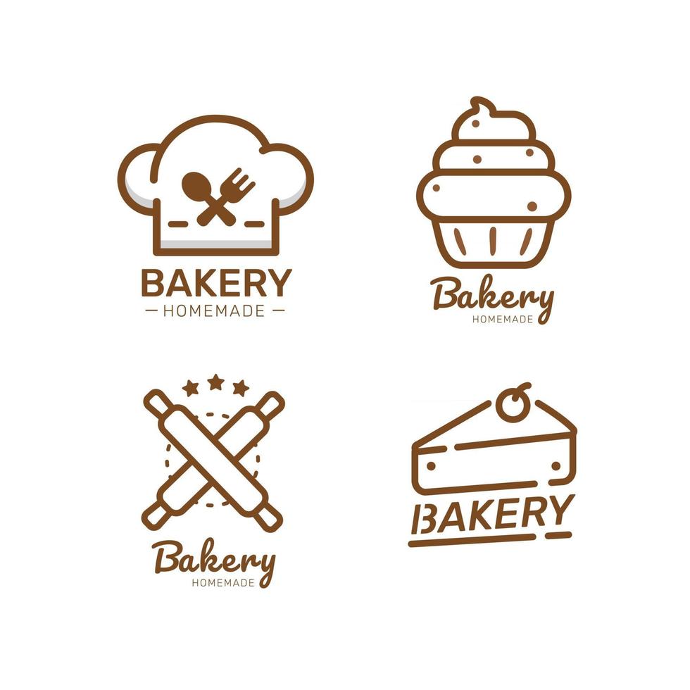 Food Label bakery sweet bakery dessert sweets shop  Design Template vector