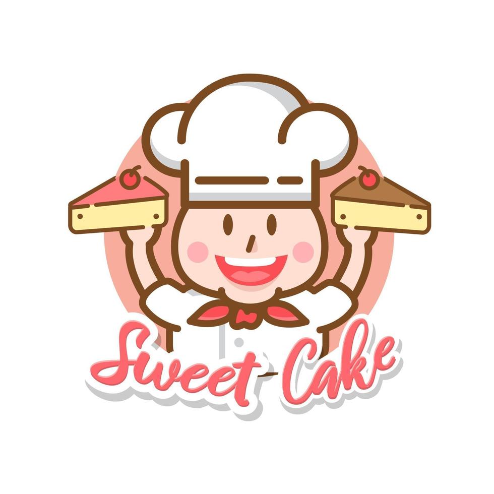 Food Label bakery sweet bakery dessert sweets shop  Design Template vector