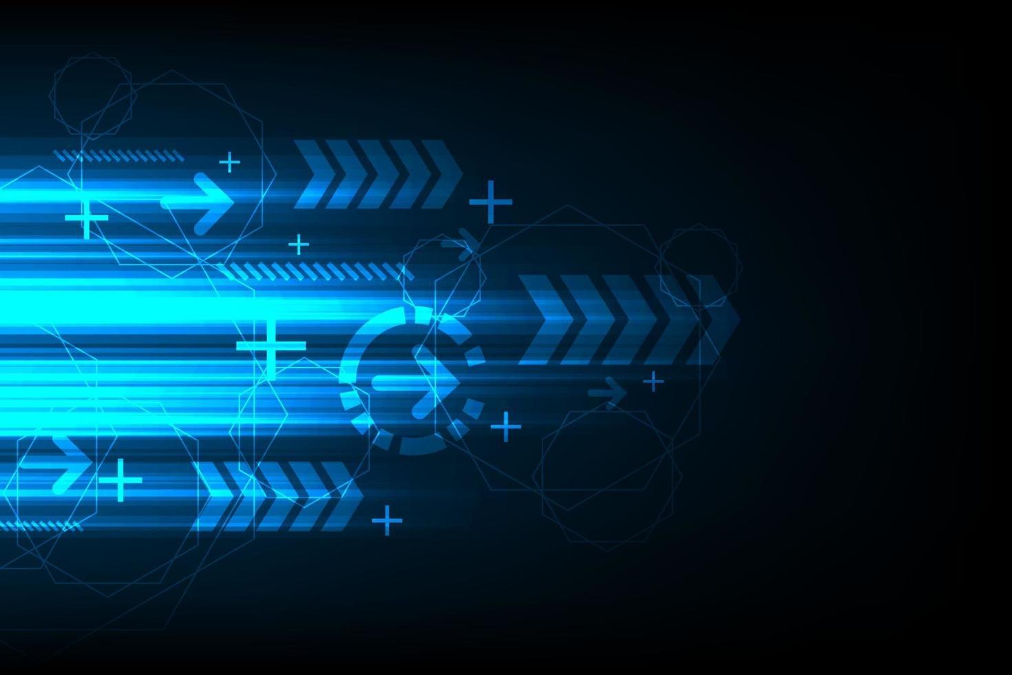 tecnología de velocidad de comunicación sobre fondo azul vector