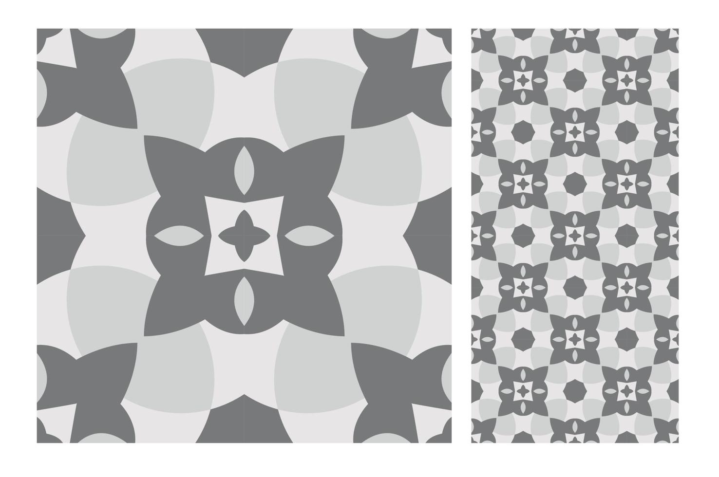 vintage tiles patterns antique seamless design in Vector illustration