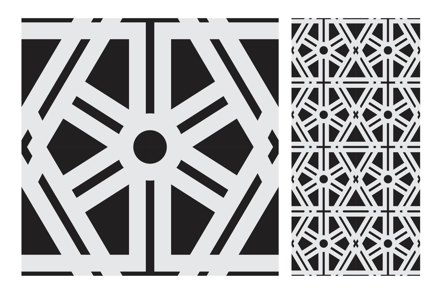 vintage tiles patterns antique seamless design in Vector illustration