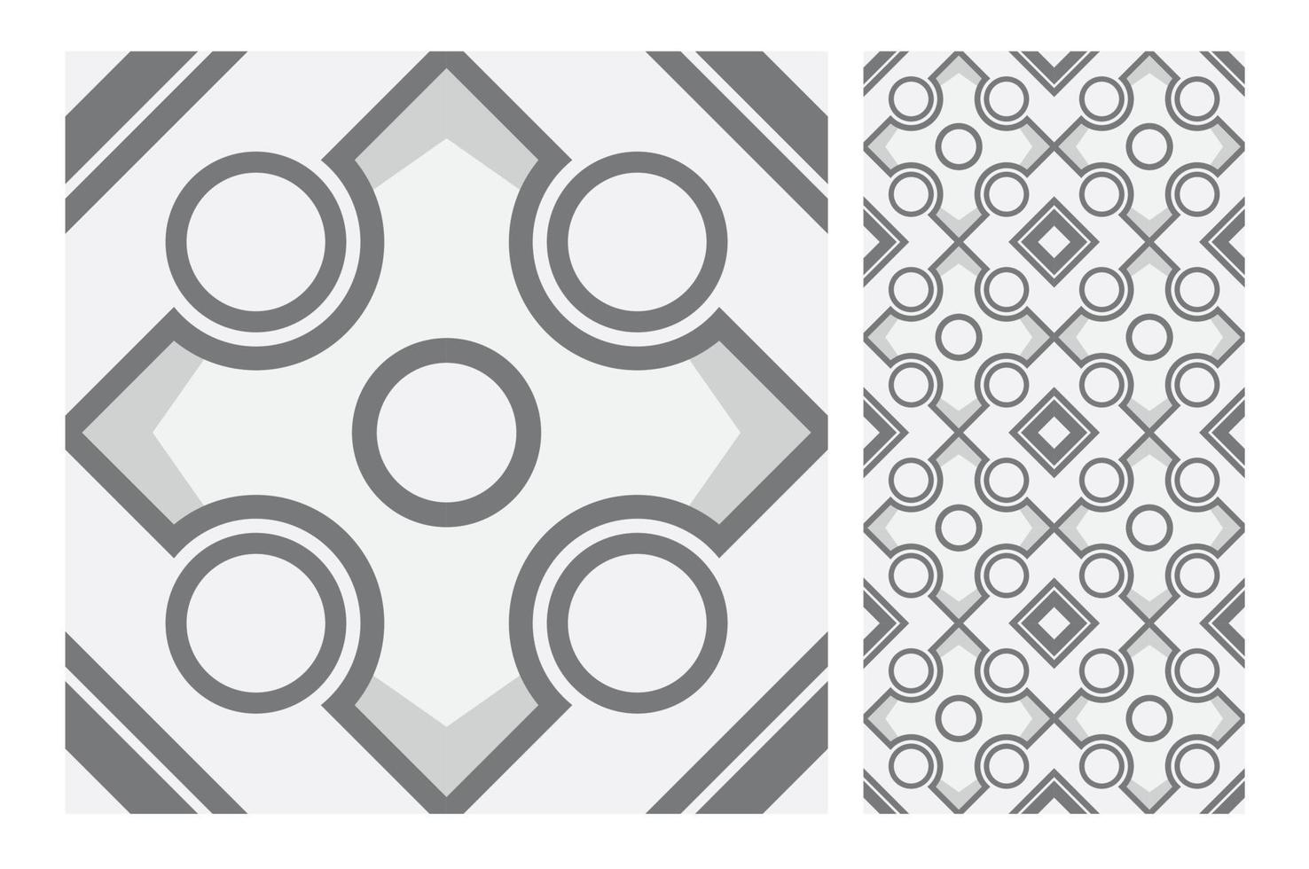 vintage tiles patterns antique seamless design in Vector illustration