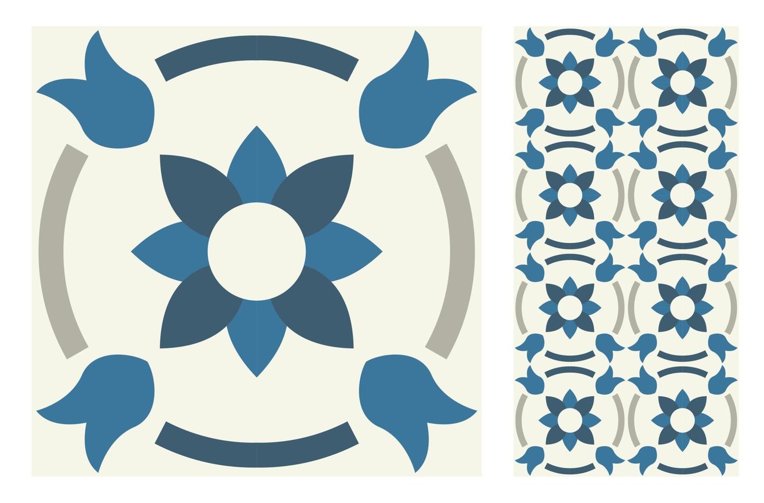 patrones de azulejos vintage antiguo diseño sin costuras vector