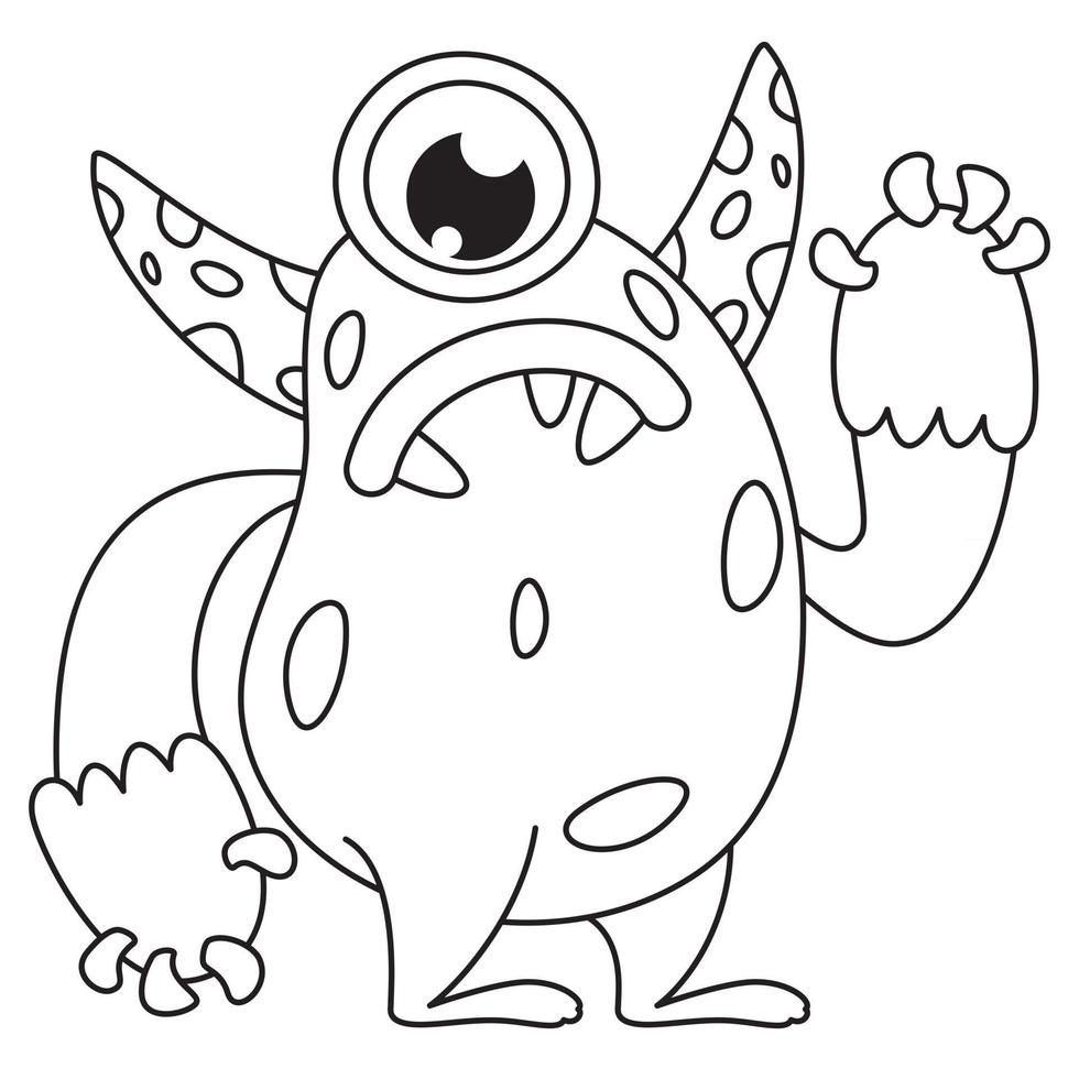 Line Art Drawing For Kids Coloring Page 2407174 Vector Art at ...