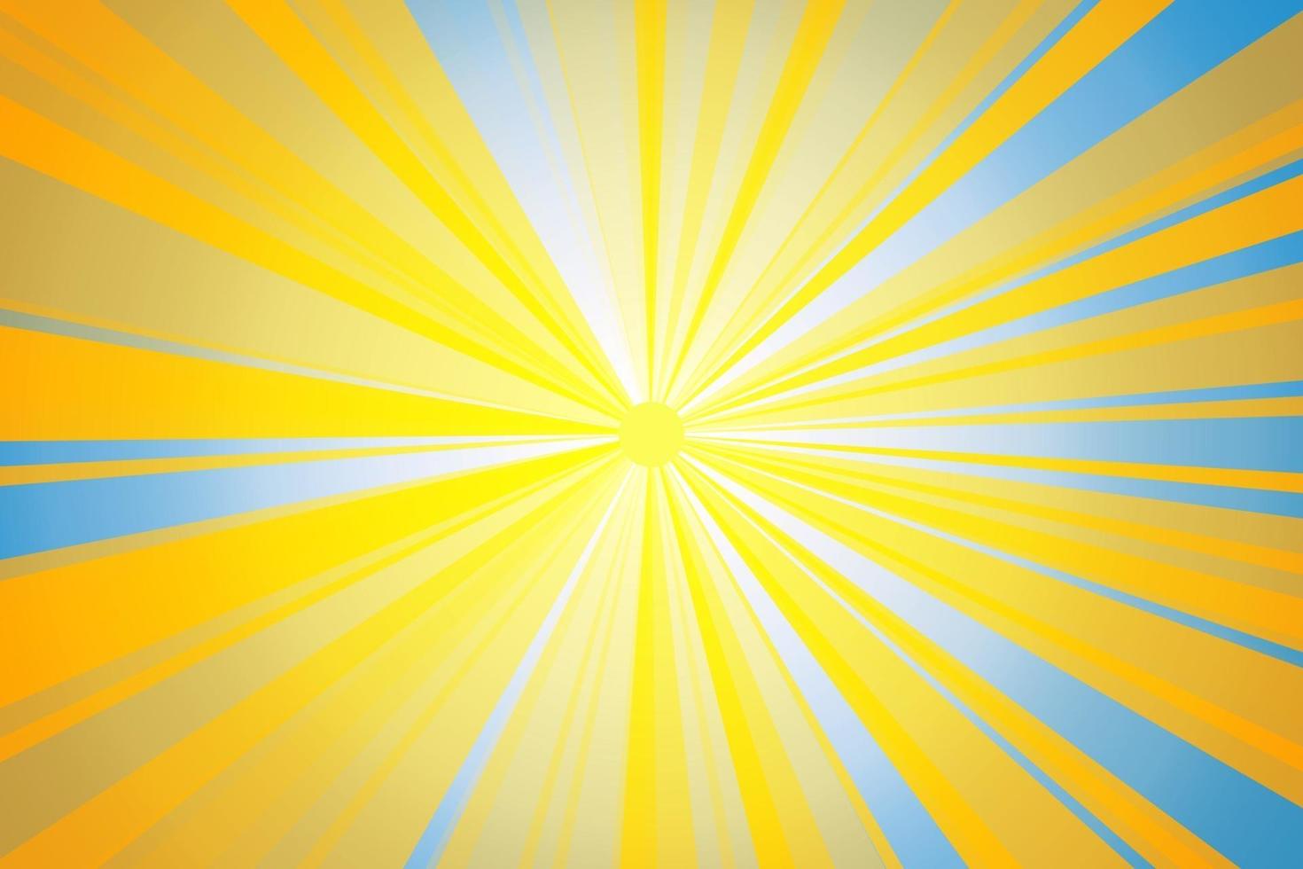 Bright ray abstract and light blue background vector