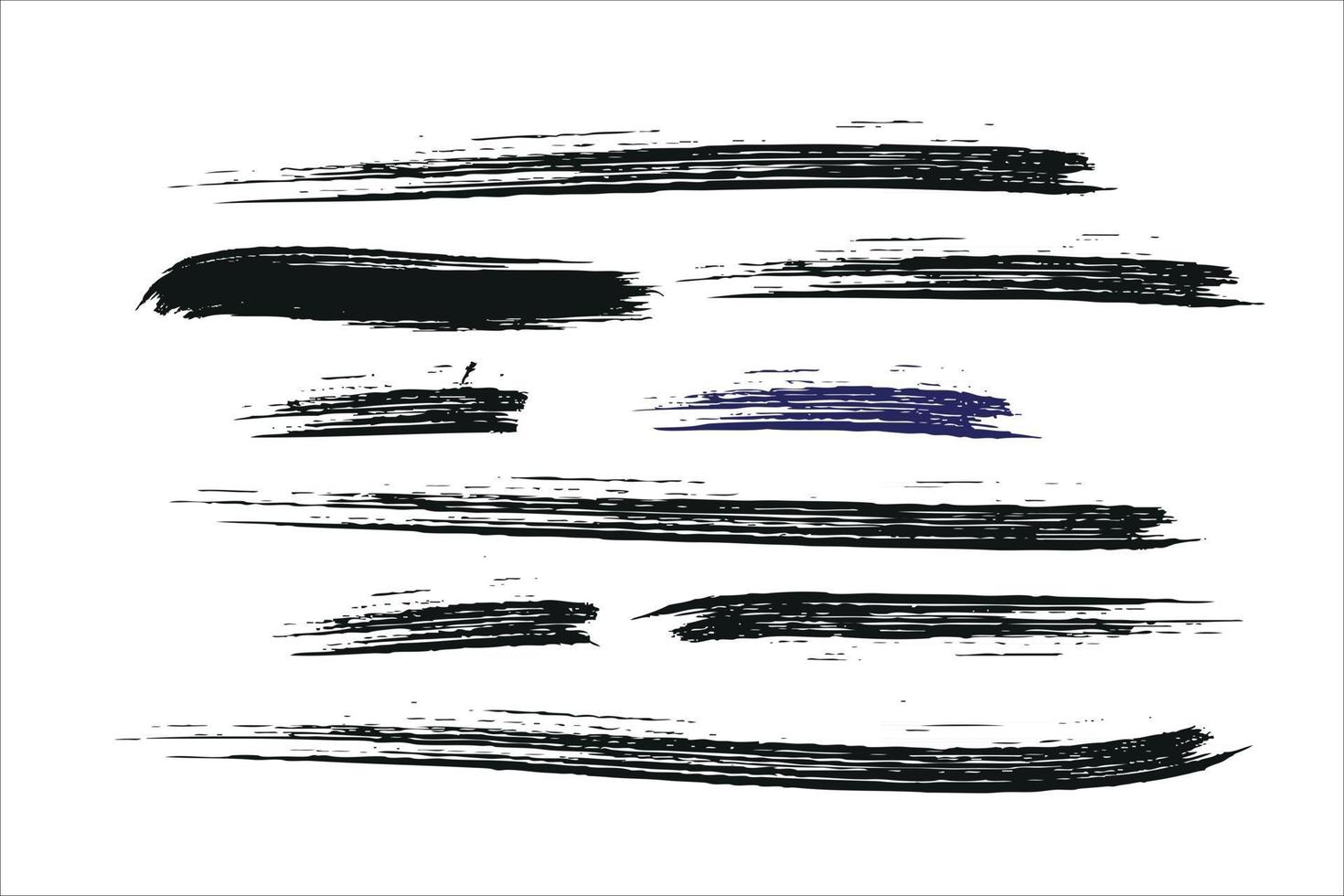 grunge paint brush vector