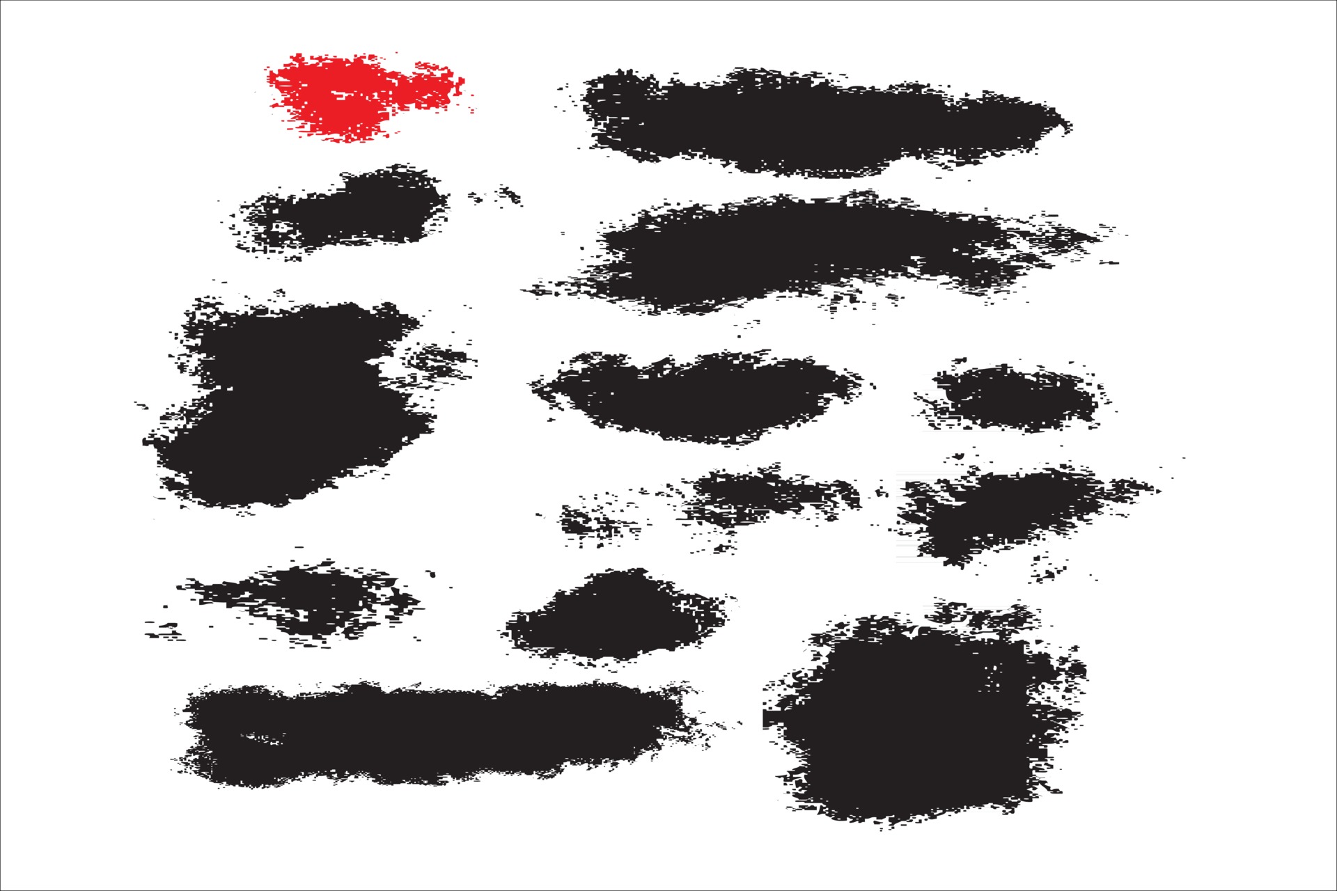 black brush set 2407407 Vector Art at Vecteezy