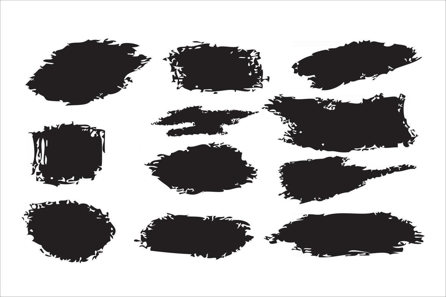 grunge brush strokes vector