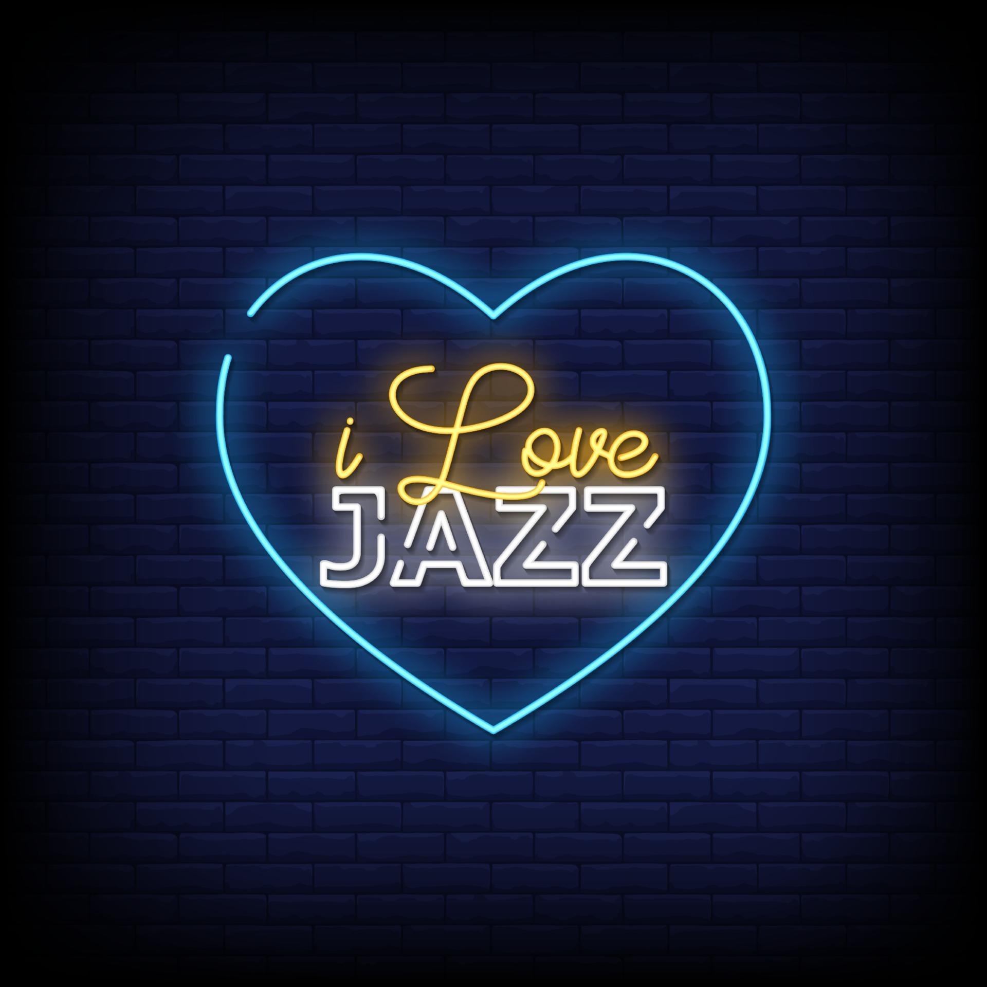 I Love Jazz Neon Signs Style Text Vector 2408130 Vector Art at Vecteezy
