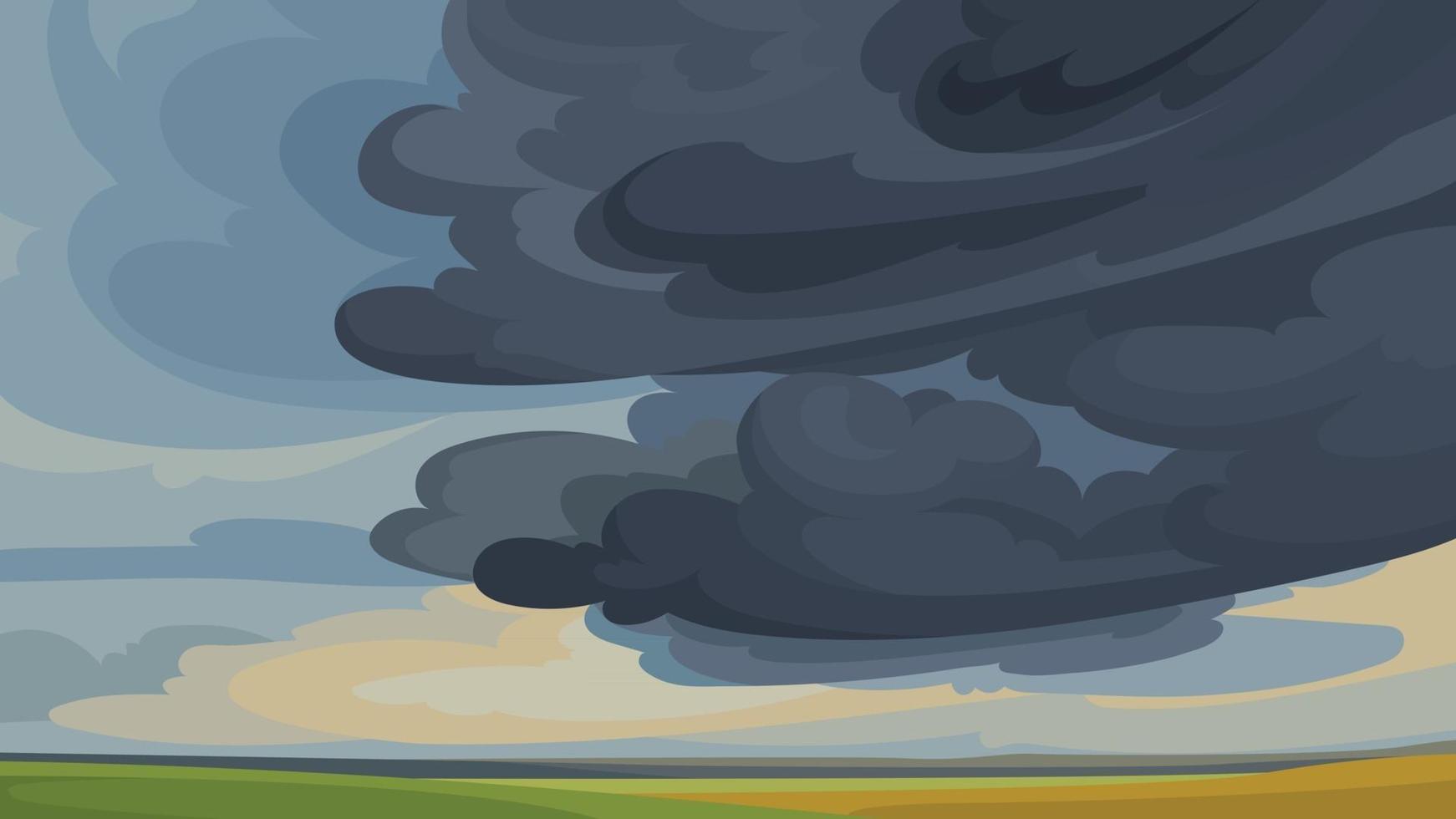 Sky before storm vector