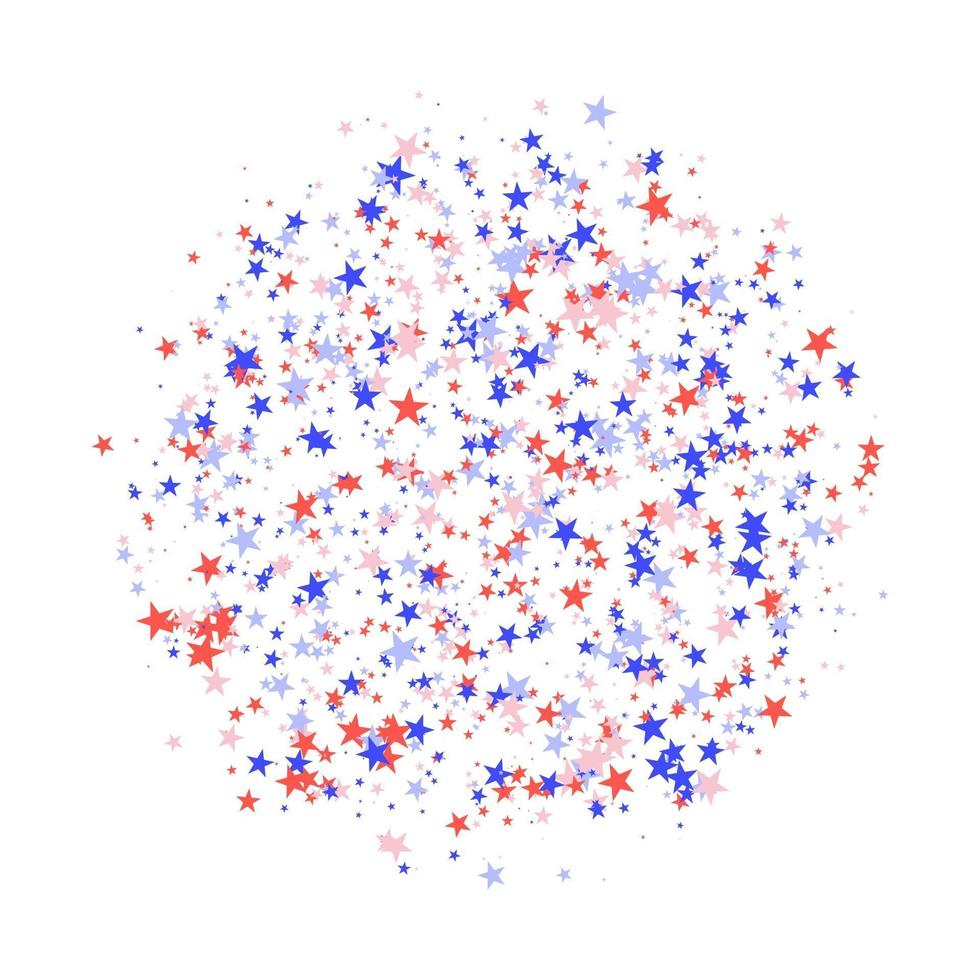 July 4th pattern made of stars vector