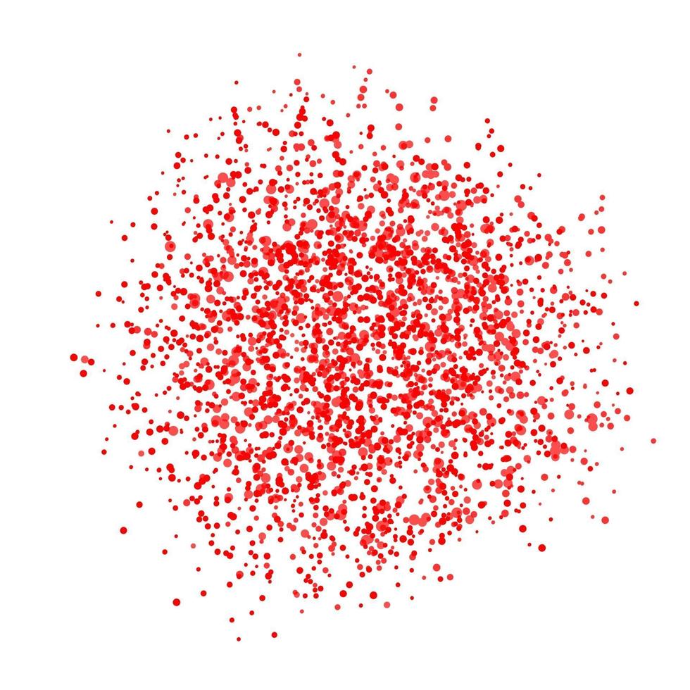 Abstract red dots on white background vector