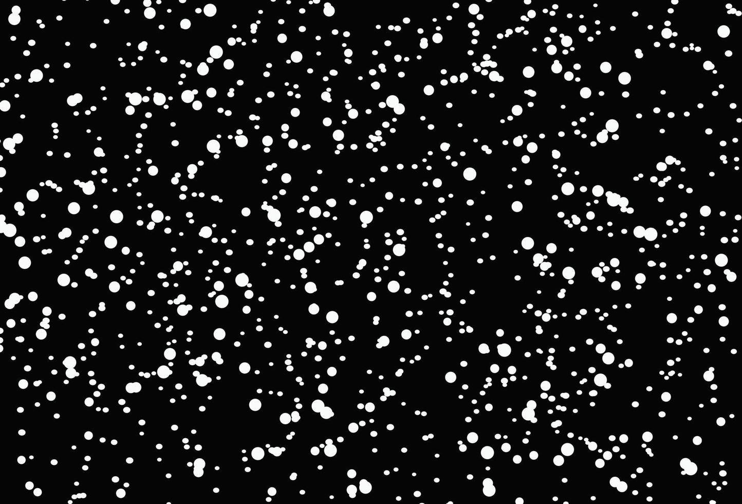 Snow texture on black background vector