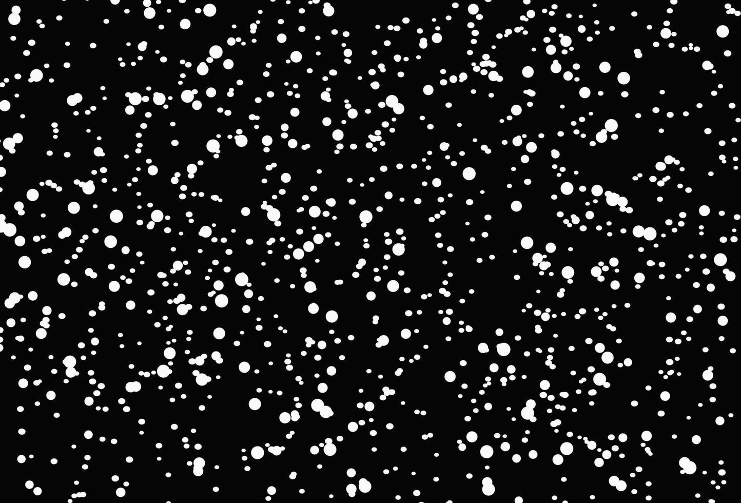 Snow texture on black background vector