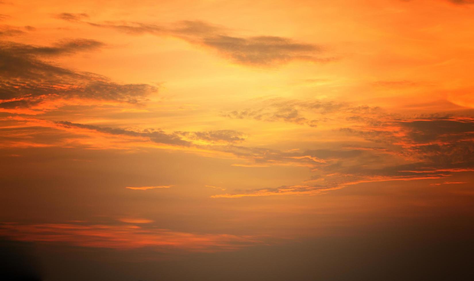 Orange sunset sky photo