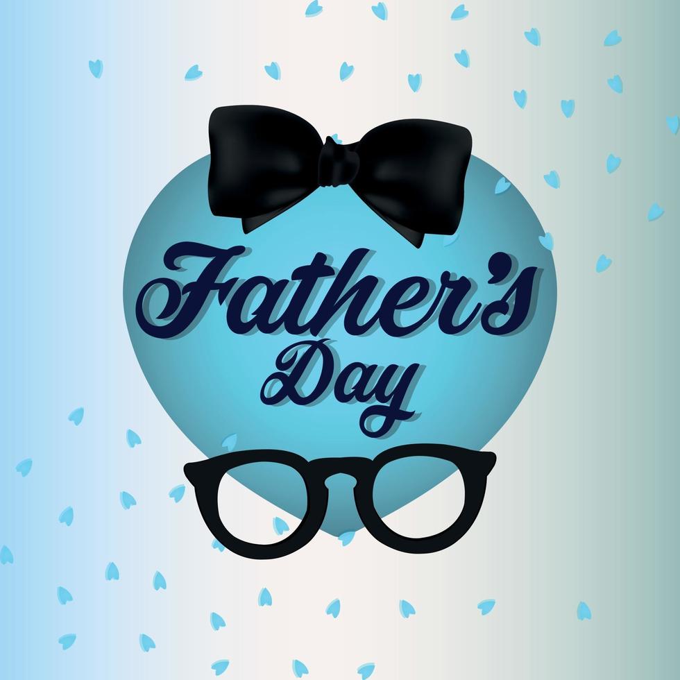 Vector illustration of happy fathers day celebration greeting card on creative background