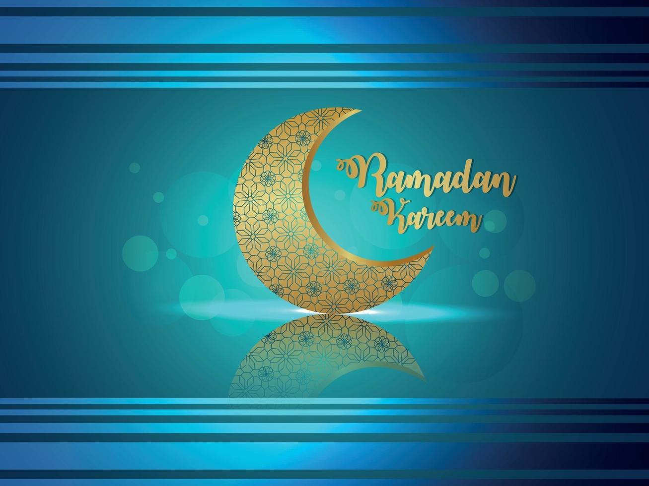 Ramadan kareem celebration islamic festival background vector