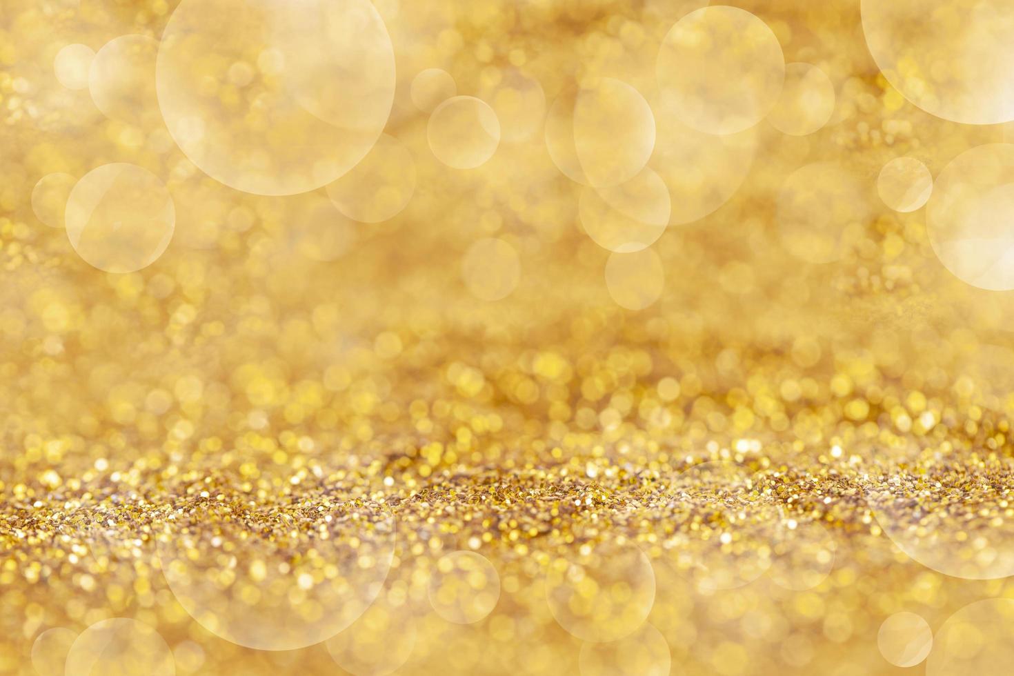 Gold dust elegant with bokeh Abstract or texture background photo