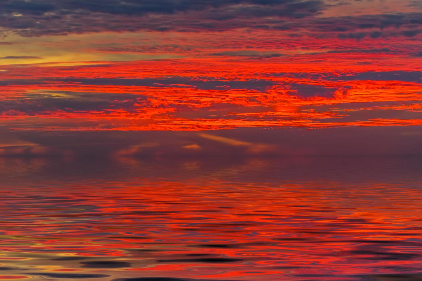 landscape from a height overlooking the sea and a bright sunset photo