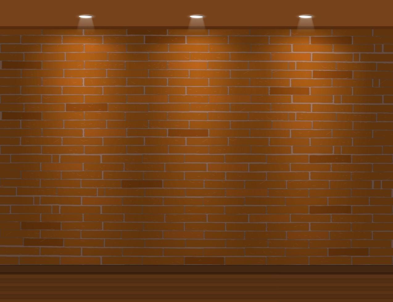 Wall brick background vector