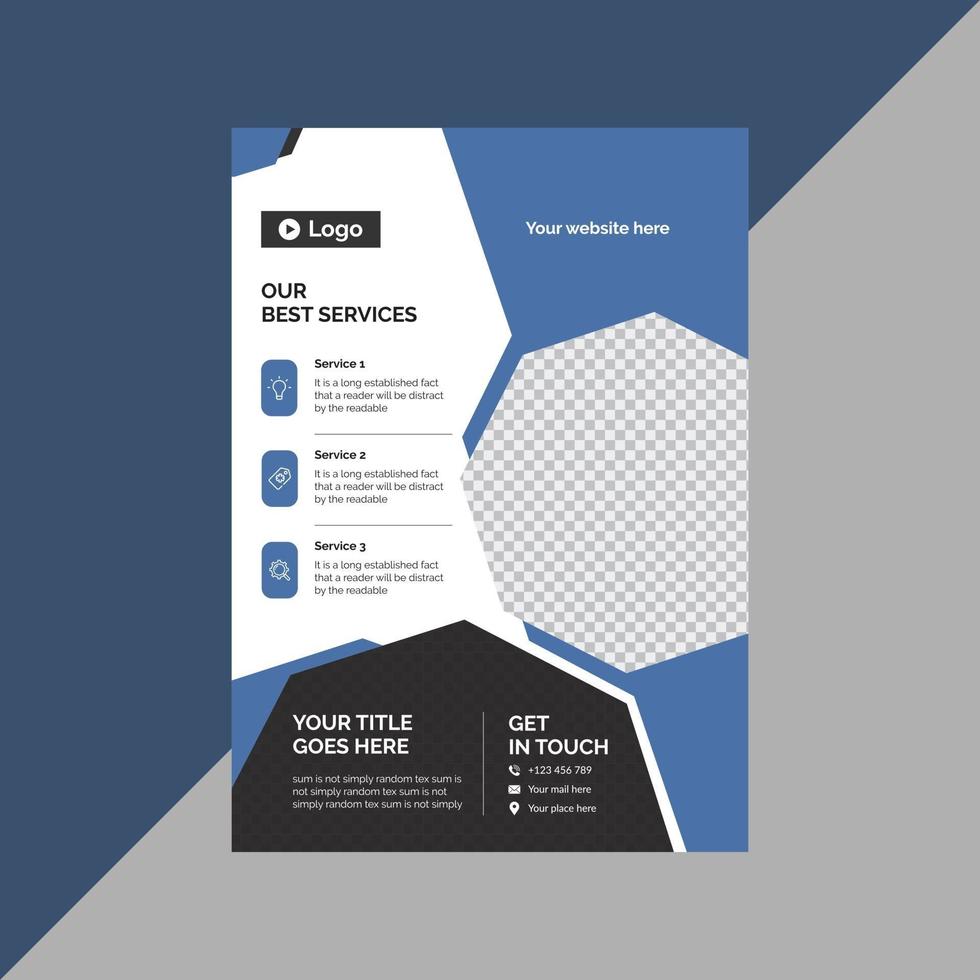 Modern Corporate Business Flyer Template Vector