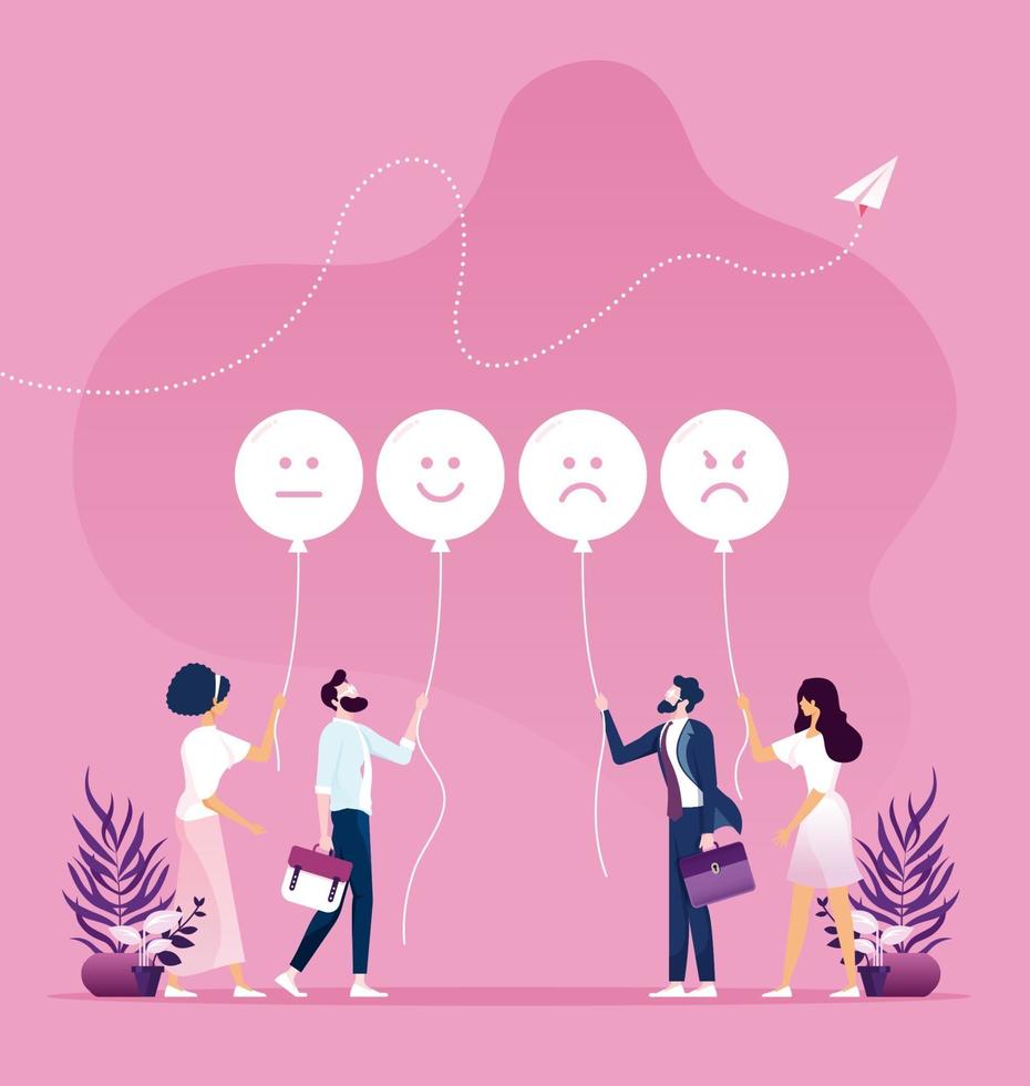 Customer feedback concept vector