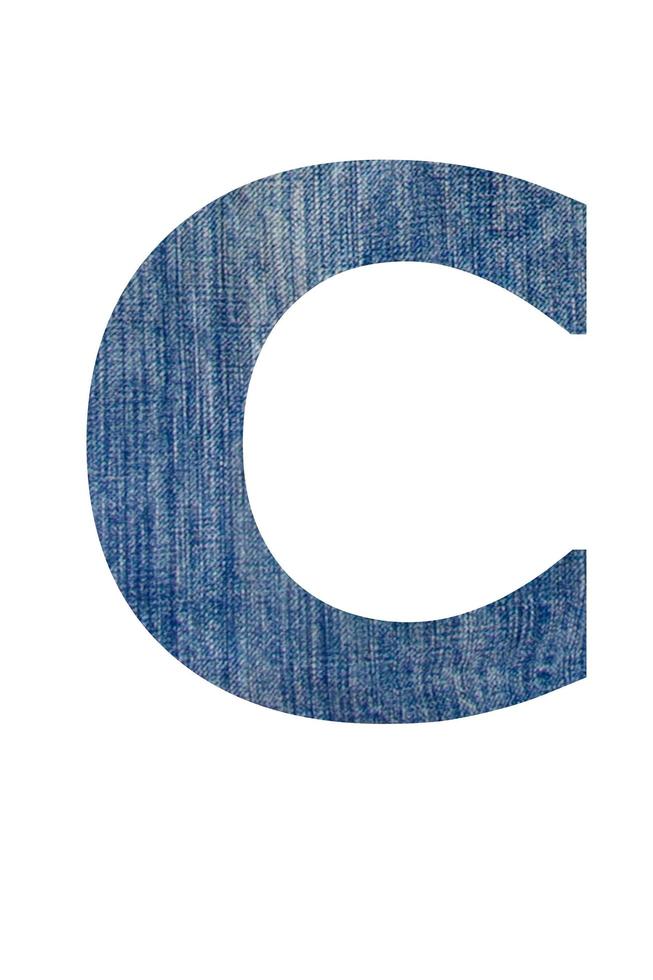 Font jeans white background photo