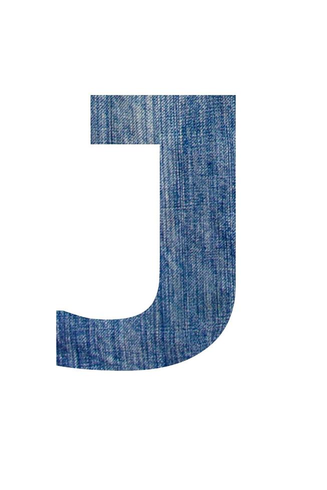 Font jeans white background photo