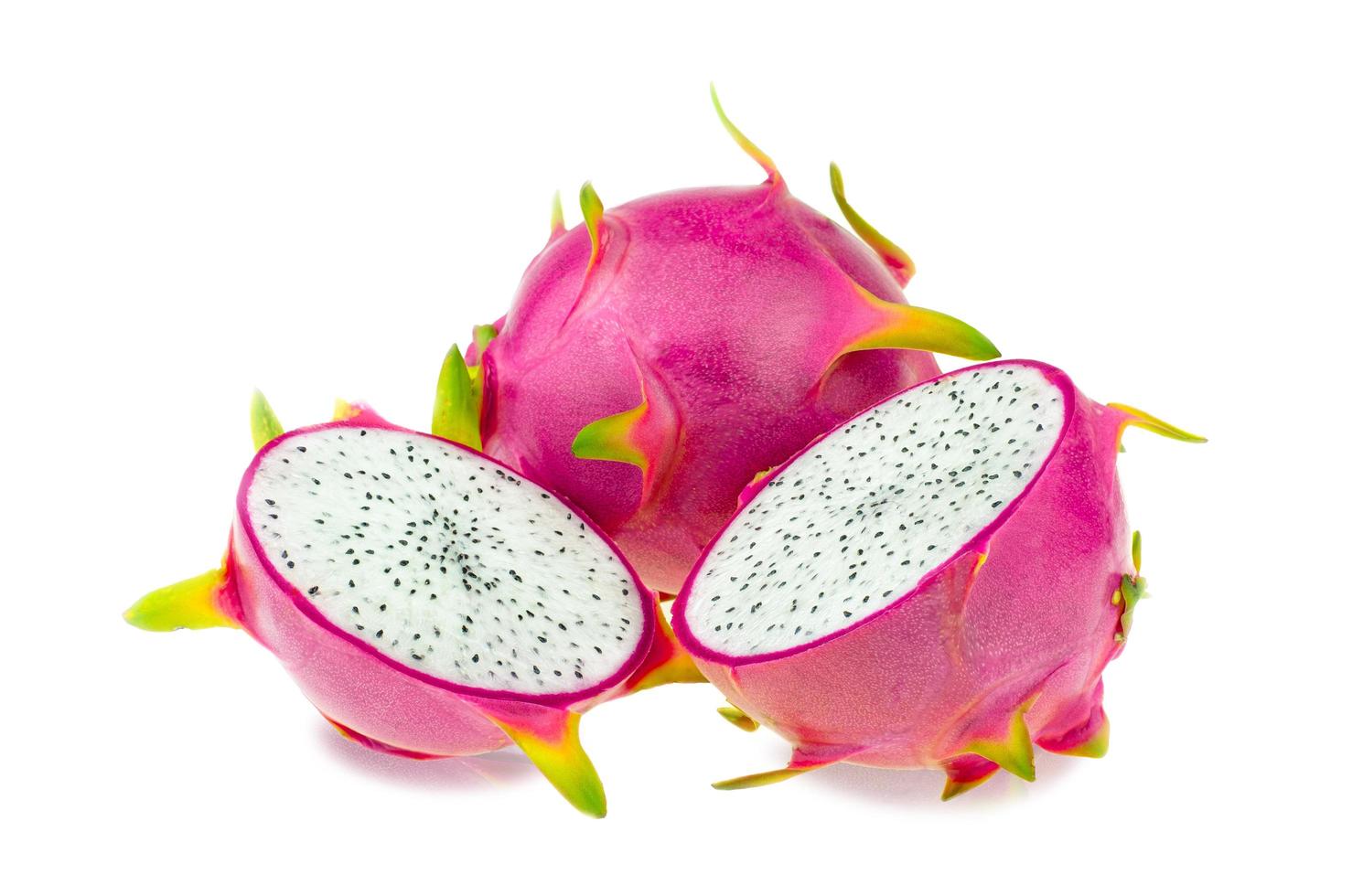 hermosa fruta de dragón rosa o pitaya foto