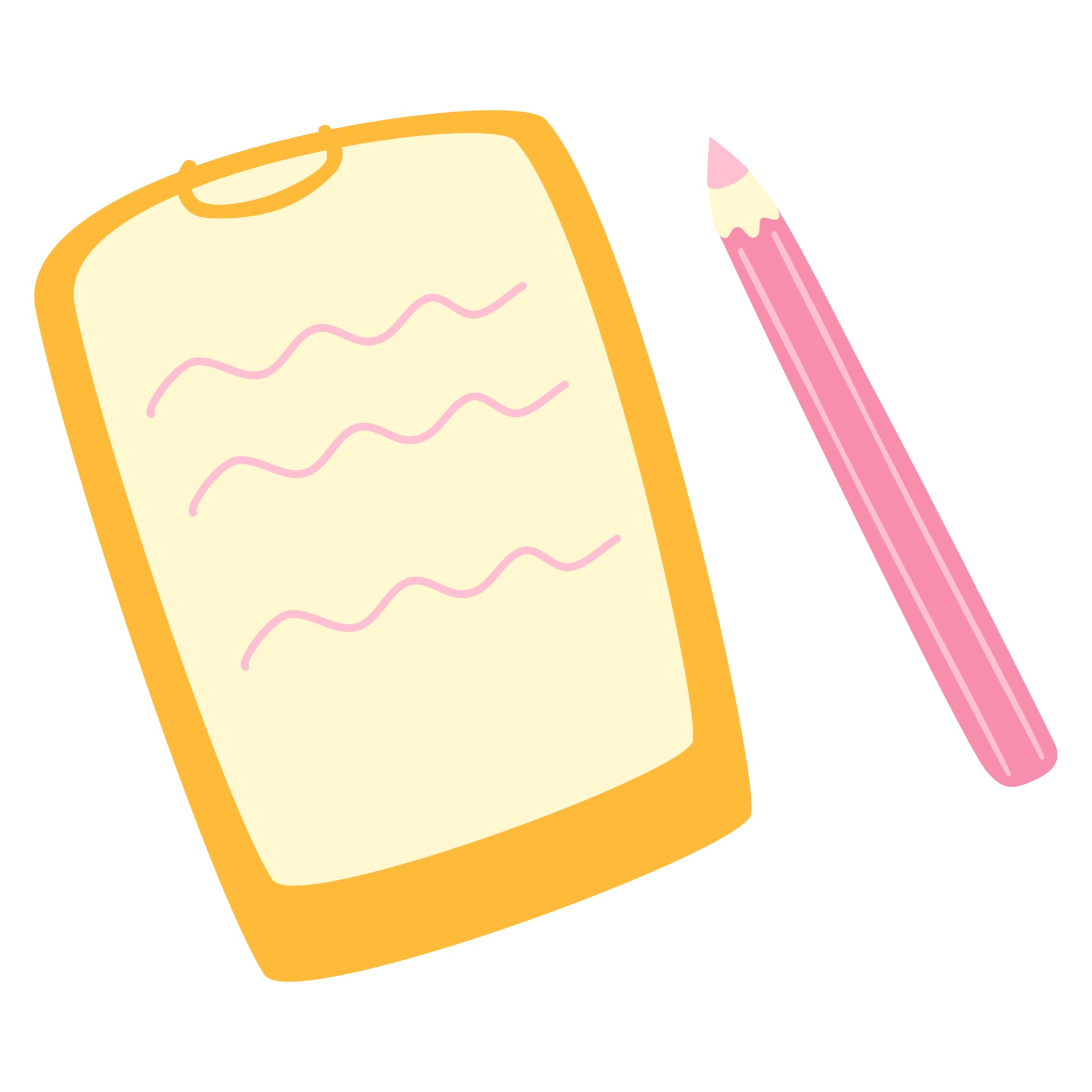 A tablet with a piece of paper on which a test paper and pencil. Cute  cartoon vector illustration on white background. 2411714 Vector Art at  Vecteezy