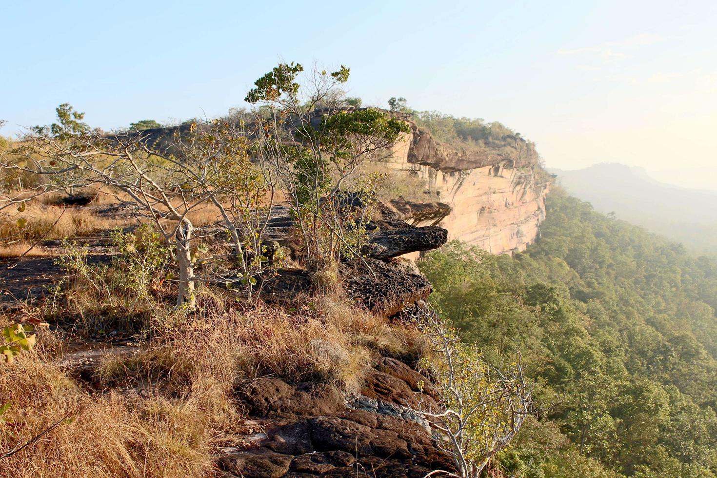 Landscape in the Pha Taem National Park in Thailand photo