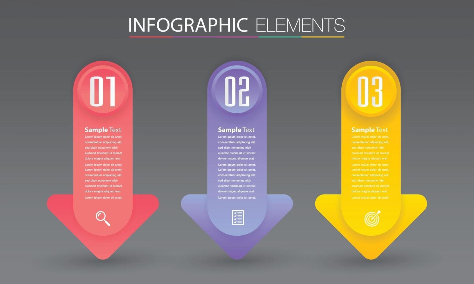 modern text box template banner Infographics vector