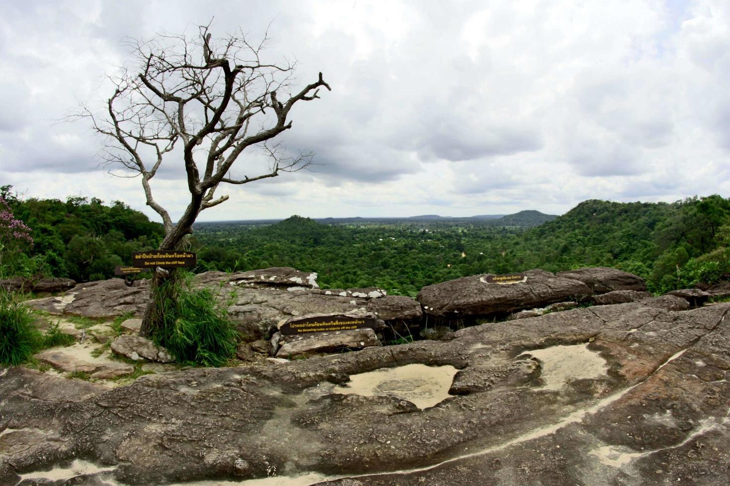 Parque forestal de la cascada de pha luang amphoe si mueang mai ubon ratchathani Tailandia foto