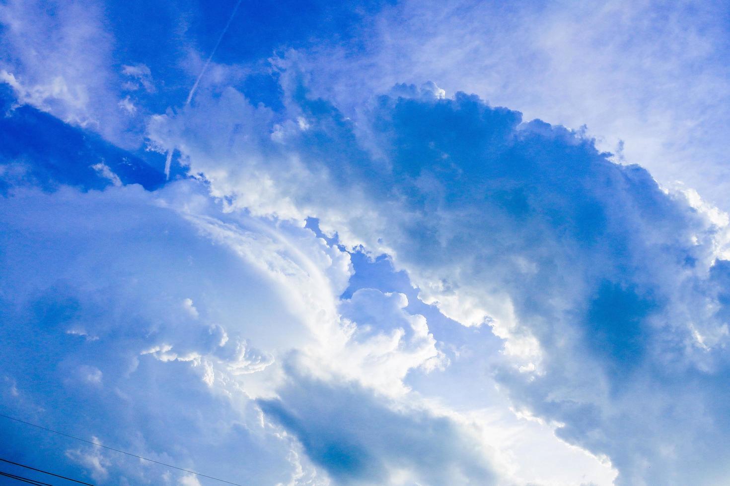 Sky and clouds background photo