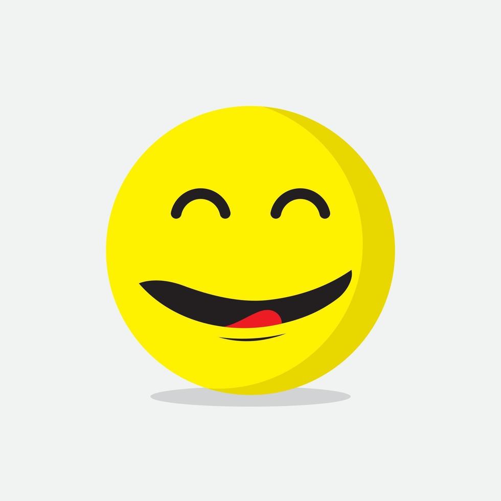 Smile emote Vector Template Design