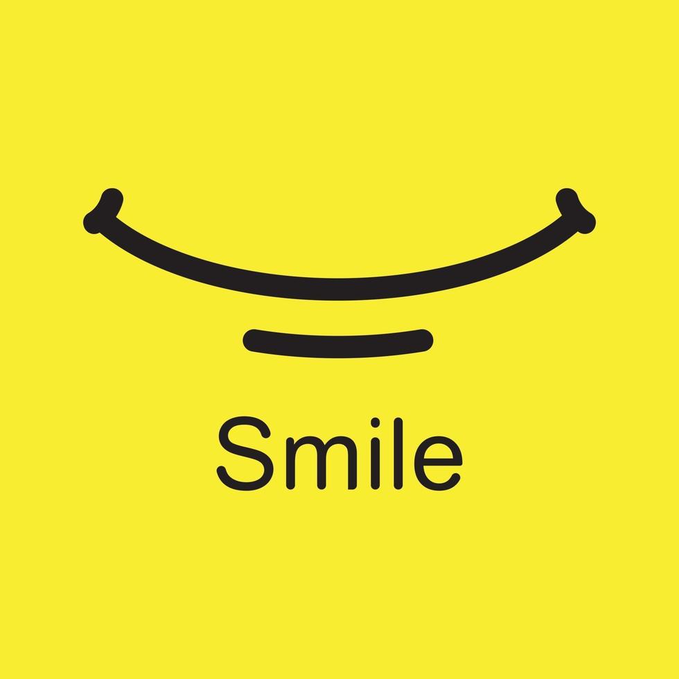 Smile emote Vector Template Design