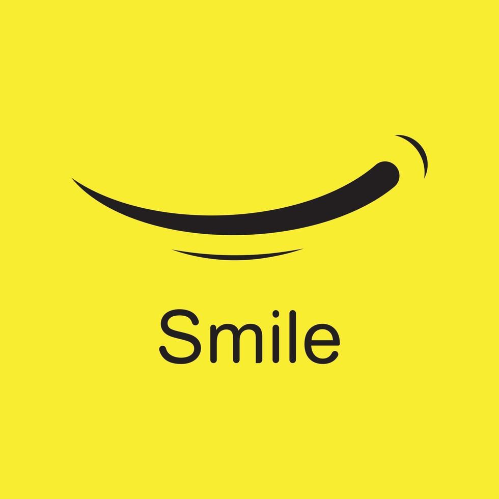 Smile emote Vector Template Design