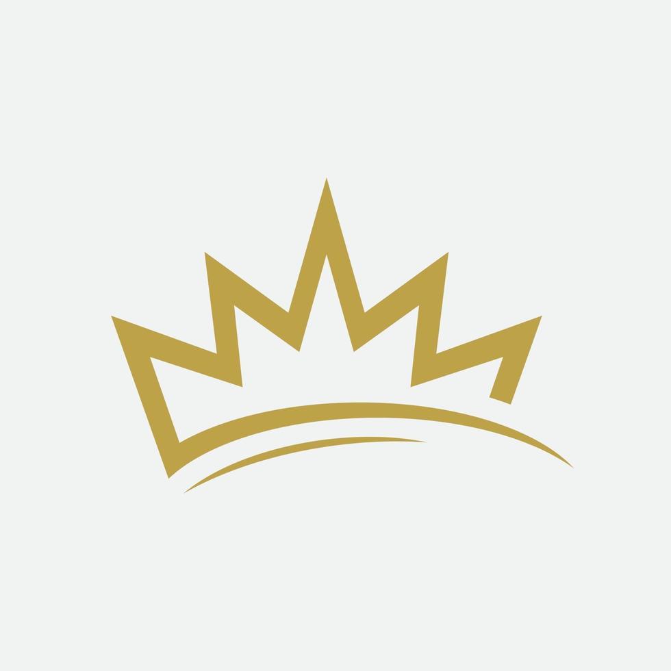 Crown Concept Logo Design Template vector